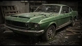 ASMR Car Restoration: Ford Mustang Shelby GT500 1967 from Abandoned Ruin to Pristine Classic