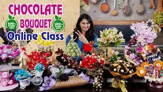 Chocolate Bouquets For Online Classes☎+918551 8551 03 +918551 8551 04  By Om Sai Cooking Class