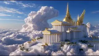 A Celestial Palace Forged by Hephaestus | ASMR AI Architecture | Opulent Mansion Tour