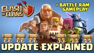 Clashiversary EXPLAINED! Clash of Clans Battle Ram Update Gameplay! CoC New Troop Attacks!