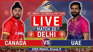 T20 World Cup 2026 Live: Canada vs United Arab Emirates Live | CAN vs UAE Live Scores & Commentary