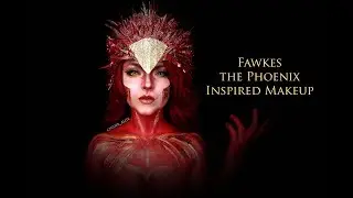 Fawkes the Phoenix Inspired Makeup, Harry Potter Series