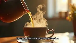 Why does your tea leave a stubborn stain?#Tea #Science #Tannins #DIYCleaning 