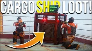 THE PERFECT RUST CARGO SHIP LOOT RUN FOR CRAZY WEAPON LOOT - Rust Survival Gameplay (S11-E5)