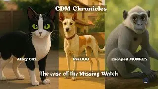 Cat Dog Monkey - The case of the Missing Watch #Detectivestory #Mystery #Bedtimestories #Storyteller