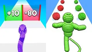 Snake Run Race VS Rope Man Run Max All Levels Gameplay Android,iOS NEW UPDATE
