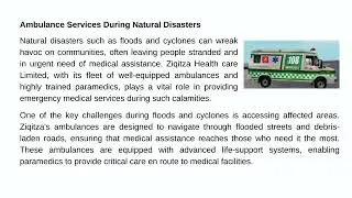 Ziqitza Limited: Climate Related Health Emergencies in India