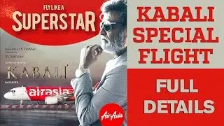 Kabali Rajini : Air Asia Flight Booking Starts Today