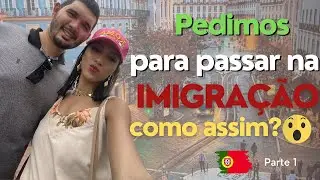 [INÉDITO] Chegamos no Aeroporto e fomos procurar imigração🫠.       #imigrantesemportugal