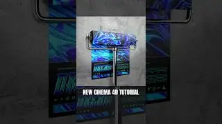 POSTER MOCKUP LOOP ANIMATION #tutorial #cinema4d #redshift3d #redshift #c4d #motiongraphics