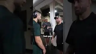 Ilia Topuria Runs Into Volkanovski At The UFC PI #ufc #iliatopuria