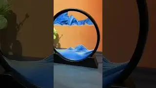 Sand Art - 3D Round Glass Deep Sea Sandscape Hourglass Craft #awthing#sandart #sandartmoving