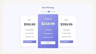 How to design a pricing table with html and css