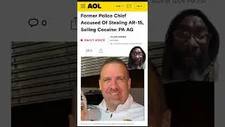 Former Police Chief arrested for selling drugs and having stolen rifle #pennsylvania #shorts #cops