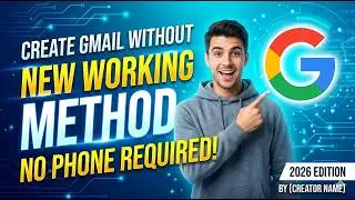 NEW Working Method | How to Create Gmail Without Phone Verification (2026)