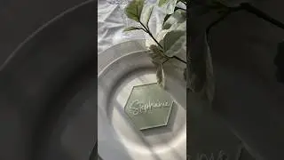 Your tablescape isn&rsquo;t complete without place cards for your guests! #shorts #youtubeshorts #wedding