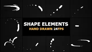 Swirling Shape Elements Pack Stock Motion Graphics