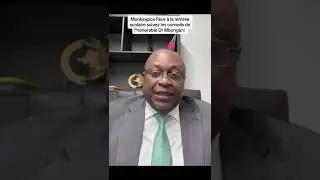 Monkeypox Face &agrave; la rentr&eacute;e scolaire l'hon.Dr.JJMbungani donne quelques conseils et recommandations