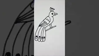 Easy bird drawing #bird #birddrawing #drawing #easydrawing #kids #kidsart #kidsdrawing #shorts