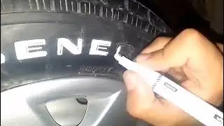 Whitening tyre's letter's at home