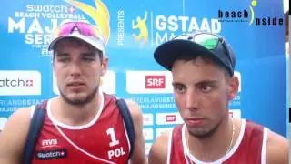 Kantor Losiak (POL) after their win in Semifinals #GstaadMajor