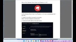 Fix Valorant Error Code 4 on Windows 11/10