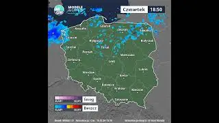 🌦️ Prognoza opadu na 8 godzin (Model MERGE) Czwartek 15 Luty 2024   #pogoda  #prognoza  #short