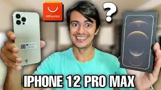 CHEGOU!!!MEU IPHONE 12 PRO MAX DO ALIEXPRESS 😍😱