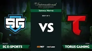 SG e-sports vs Torus Gaming, Вторая карта, TI8 Региональная SA Квалификация
