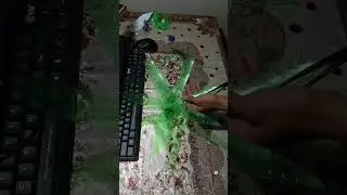 Flower pot from wastage plastic bottle (sprite 3 bottle) #school