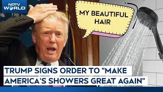 Trump Shower | Trump Signs Executive Order To Lift Curbs On Shower Water Pressure In Oval Office