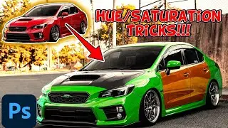 LEARN HUE/ SATURATION TRICKS TO CHANGE COLOR FAST AND EASY IN #PHOTOSHOP