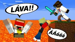 POZOR ZEM JE LÁVA! | Minecraft Rising Lava /w GEJMR a Jawo