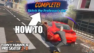 Skitch the Professors car on college Tony Hawks Pro Skater 3+4