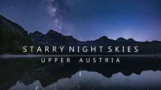 Starry night skies upper austria 4K
