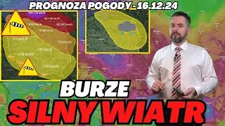 BARDZO SILNY WIATR w poniedziałek. Do 110 km/h. Możliwe burze. Prognoza pogody