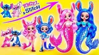 Les Sirènes Angel Et Stitch Grandissent ! DIY LOL OMG & Crafts Pour Poupées