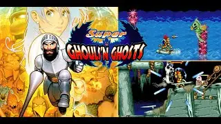 Super Ghouls 'n Ghosts Level 2 The Graveyard of Ships SNES 1080p 60fps