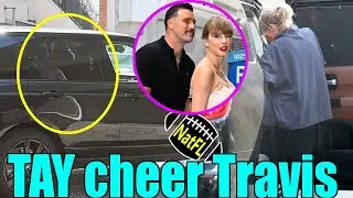 Taylor Swift & Travis Kelce's family are on their way Sofi Stadium to cheer on the Chiefs
