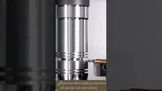 Injection Mold Making Machine 3D Design 3D animation