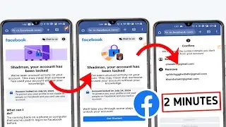 Facebook I'd unlock kaise kare 2 मिनट में ✅ Facebook Get Started Problem 2024 | remove gmail