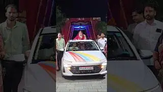 Bridal entry in verna car #short #youtubeshorts #bridal #verna #weddingintry #intry
