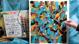 Oil painting abstract day 1 op1620-1  [LIVE]--  