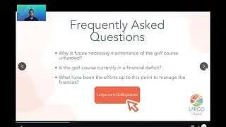 Largo Golf Course Planning: Financial Overview Video 2020