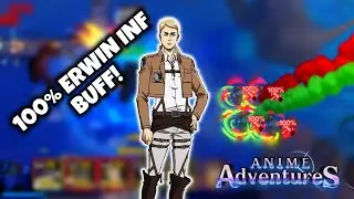 How to Auto 100% Buff with Erwin in Anime Adventures!