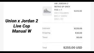 Live Cop W - Union x Air Jordan 2 Grey Fog