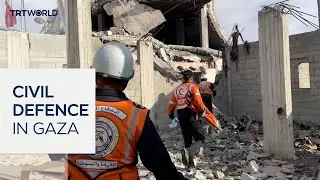 Gaza civil defence teams defy Israeli fire to save lives