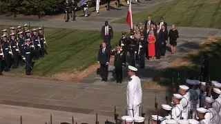 🇵🇱🇺🇸 Poland and USA National Anthems played by the US Marine Band &bull; 2025