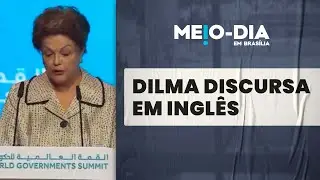 Em ingl&ecirc;s, Dilma diz que o PIB do Brics j&aacute; superou o do G7