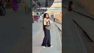 Rail Vlogger 🙋&zwj;♀️🚂🫶🇮🇳 #shorts #solofemalerailvlogger #train #trending #railway #trainjourney